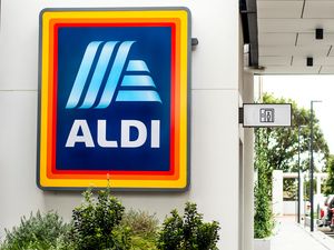 Aldi store sign on a building exterior