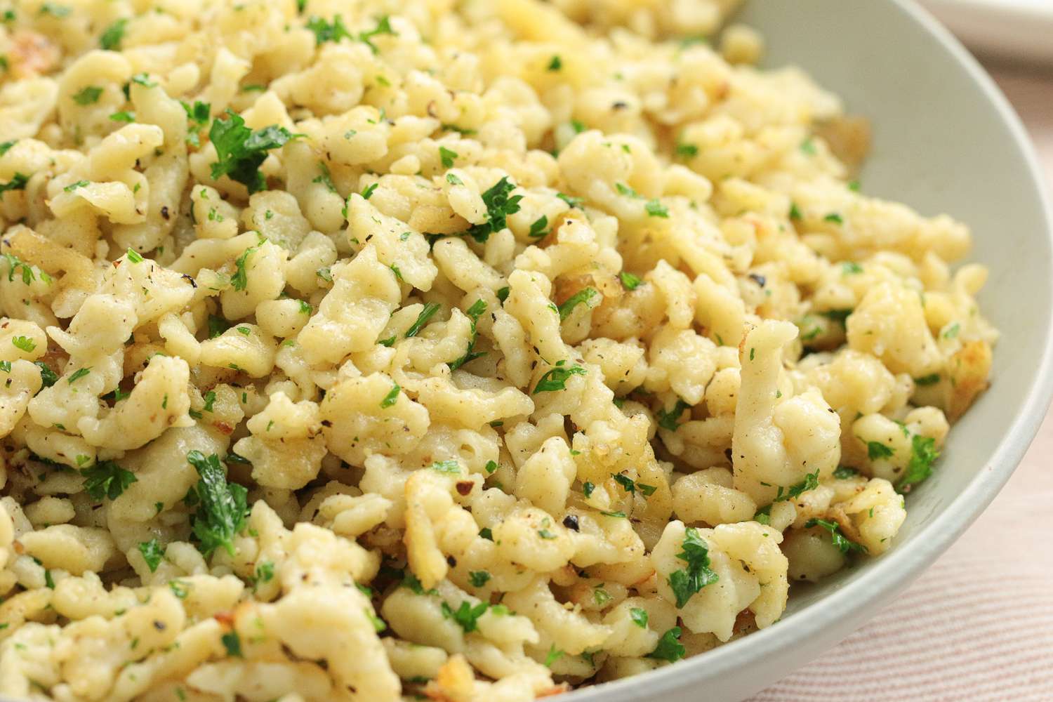 Bowlful of Homemade Spaetzle (Spätzle)