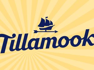 Tillamook logo with a ship graphic