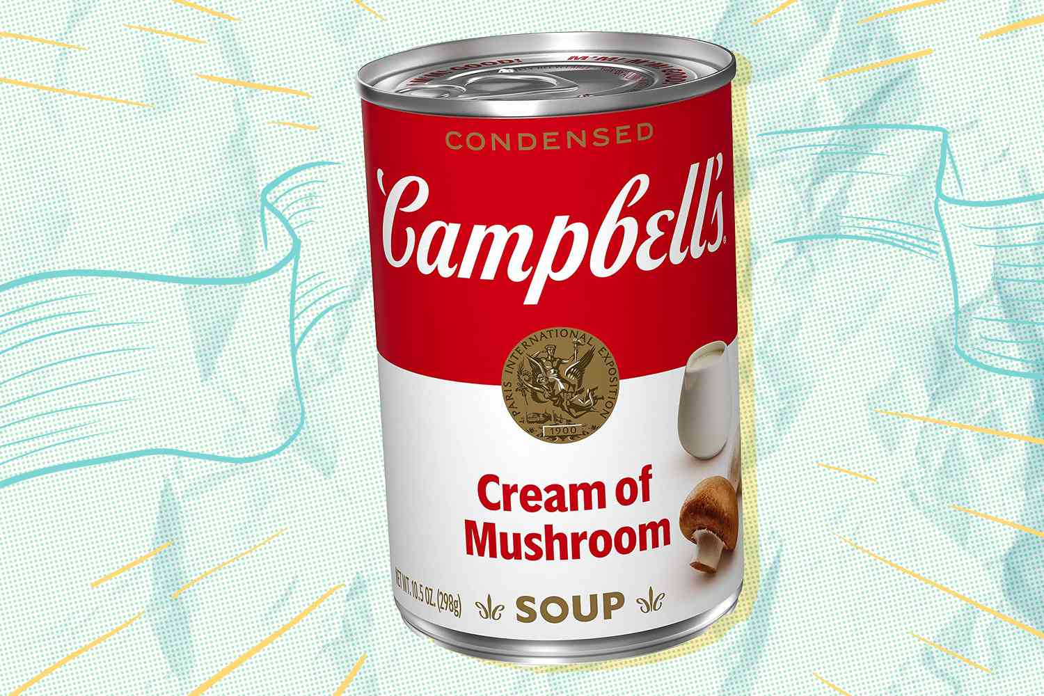 Can of Campbell's Cream of Mushroom Soup