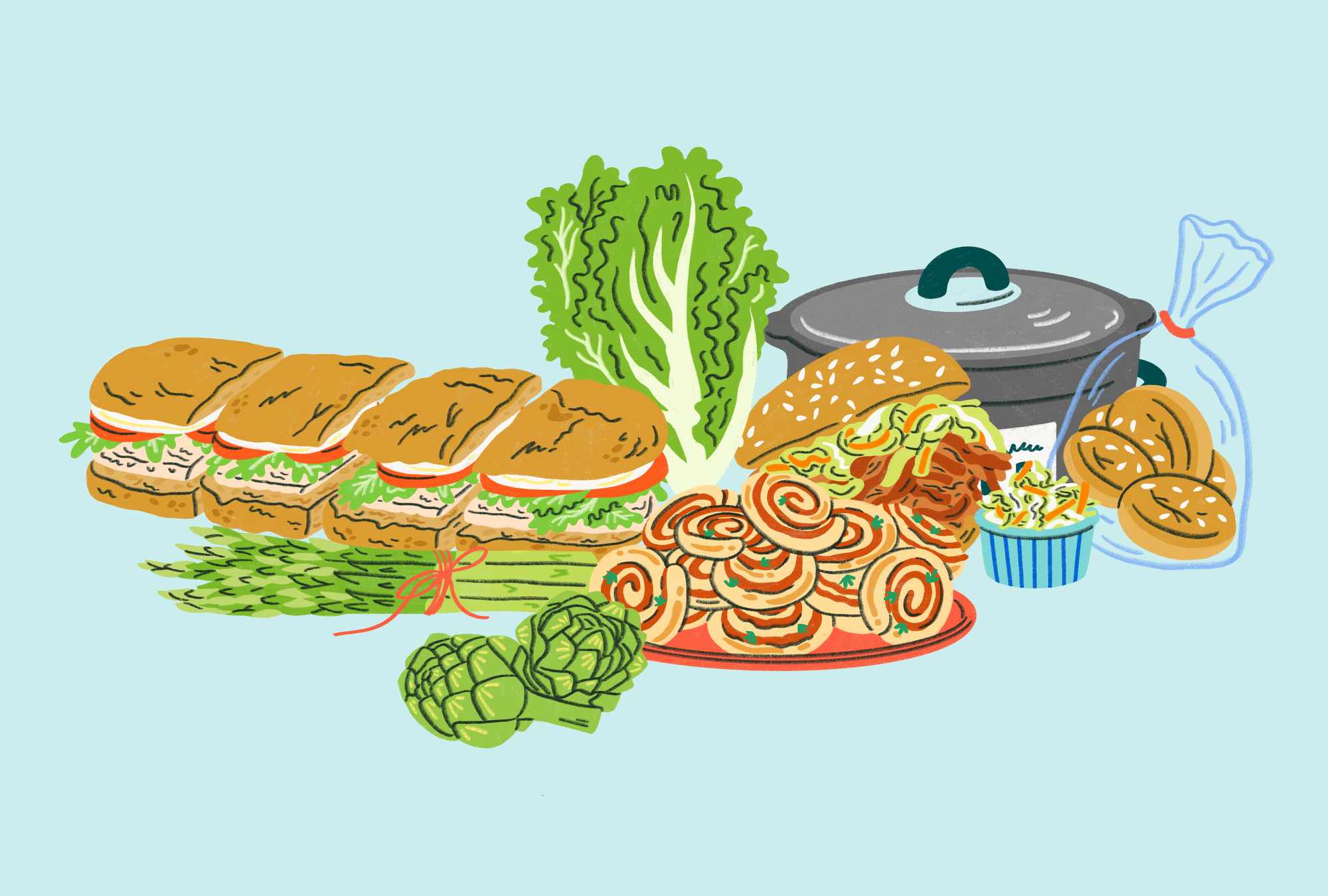 Sandwiches for a crowd