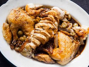 Roast Chicken with Grapes