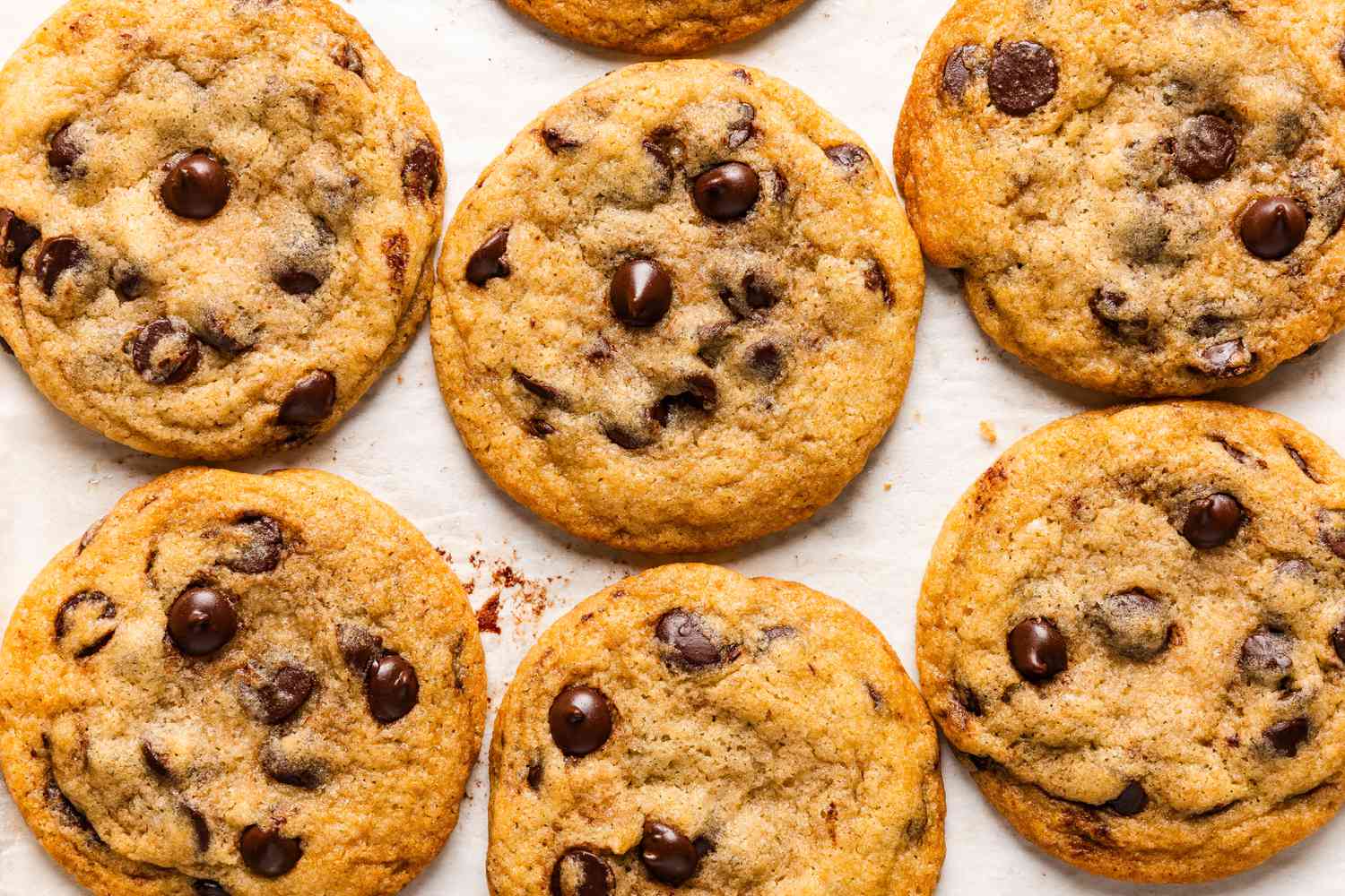 copycat subway chocolate chip cookies on the counter