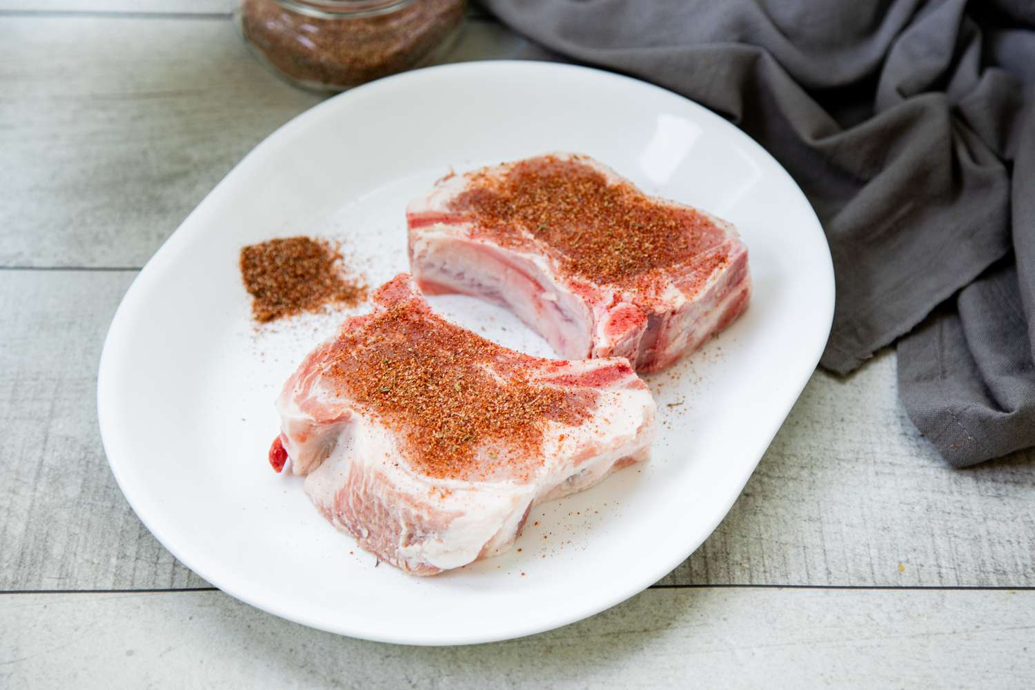 Pork Chop Seasoning on Pork Chops