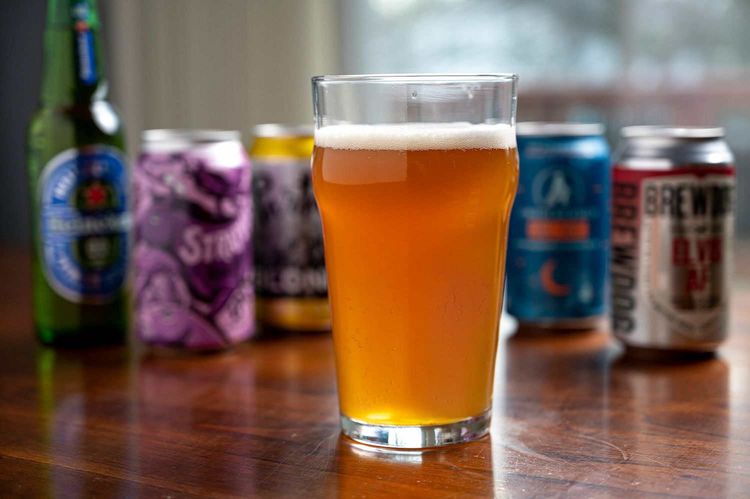 beer in a glass