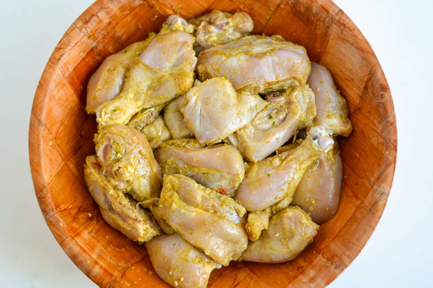 Chicken Mixed with Spices for Chicken Curry Recipe
