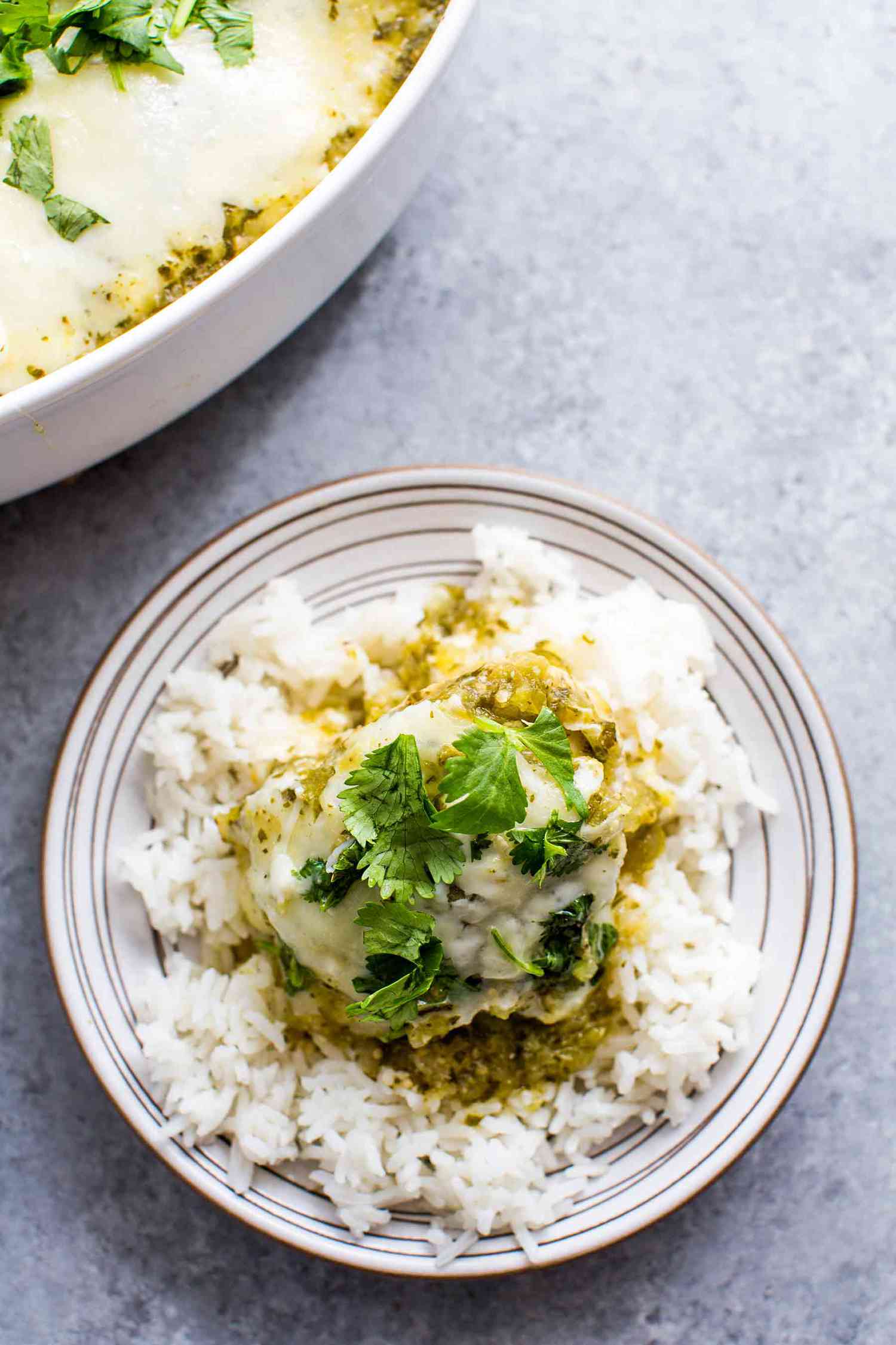Salsa Verde Chicken Bake