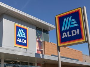 Aldi storefront with signage visible