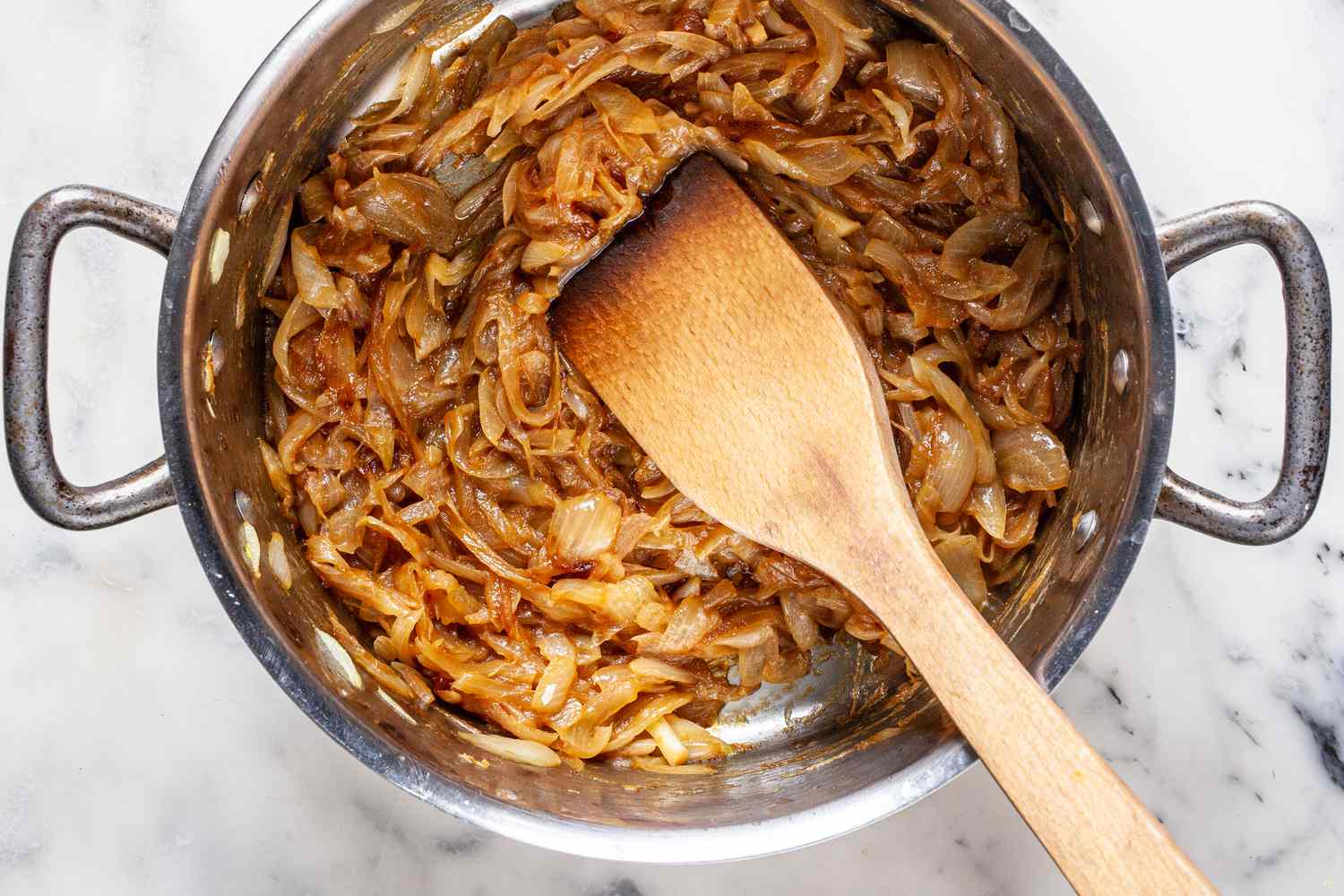 Caramelize the onions.