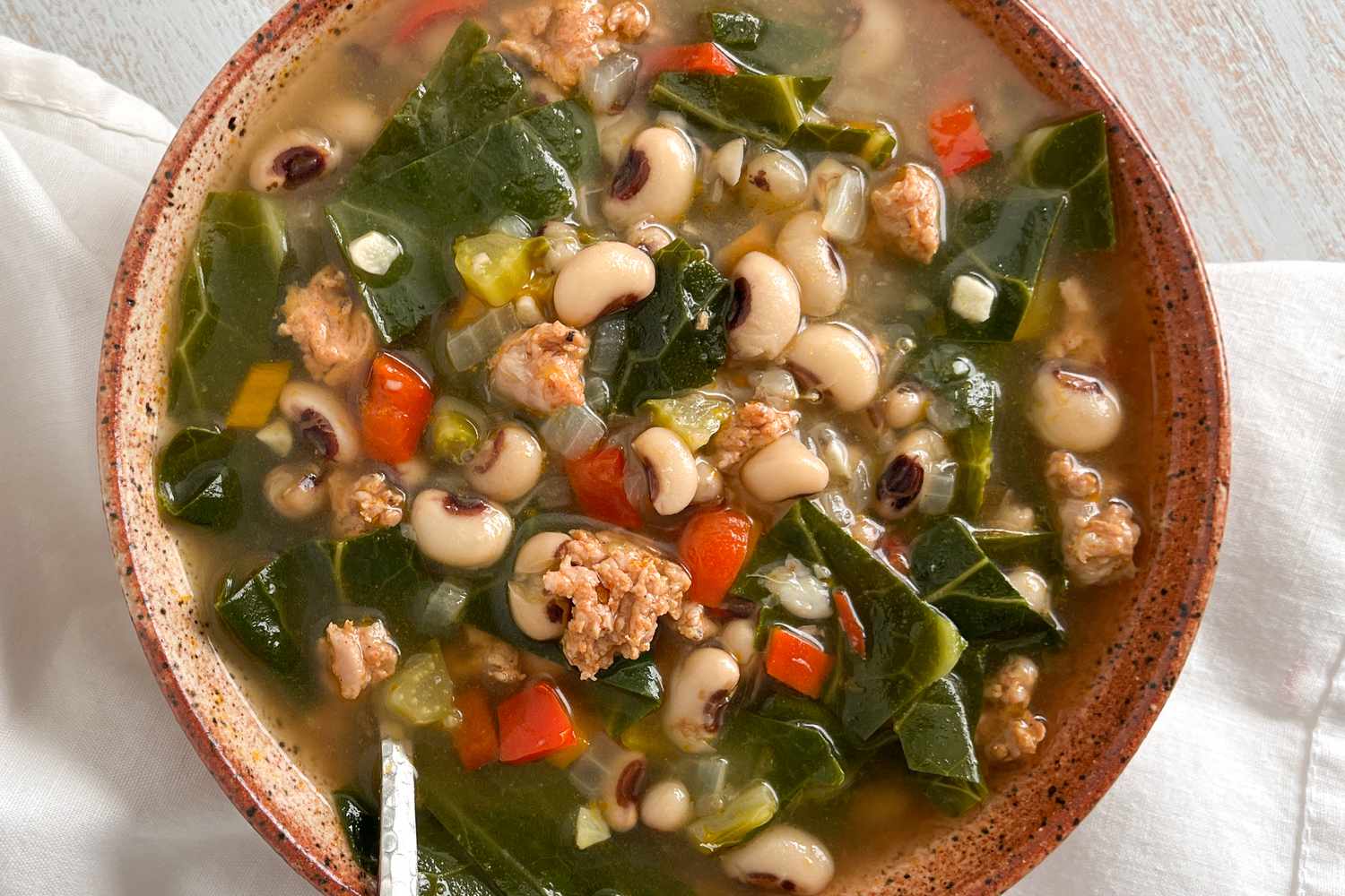 Bowl of good luck soup