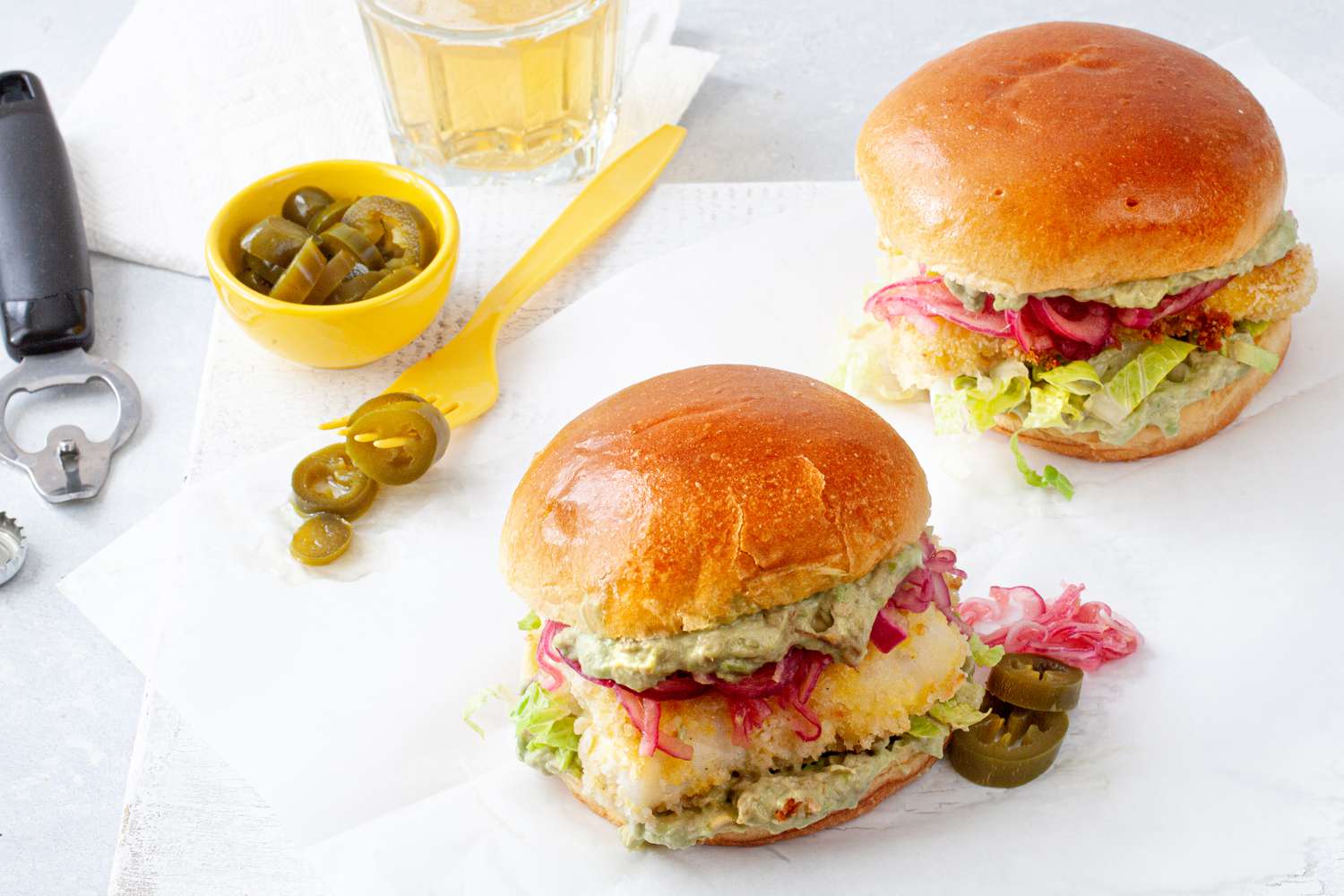 Crispy Oven Baked Fish Sandwiches