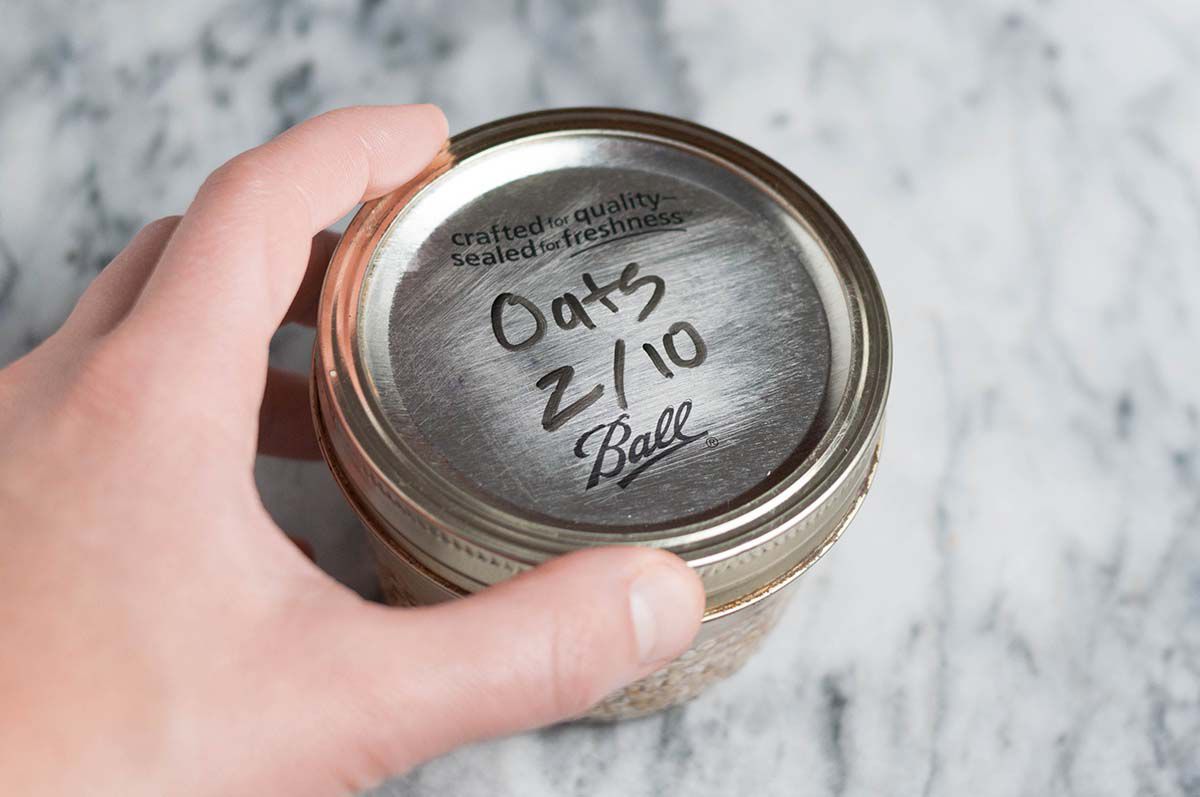 Cover the jar of steel cut oats before refrigerating