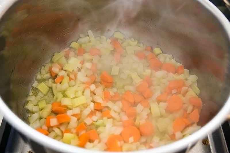 sautéed veggies for pasta fazool