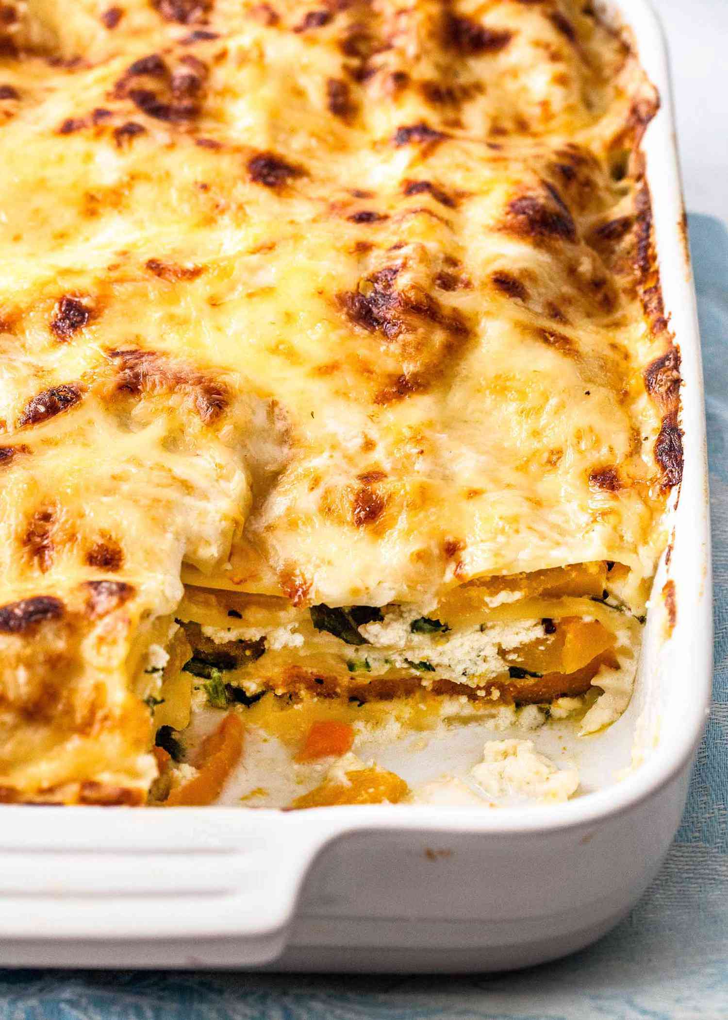 Butternut Squash and Spinach Lasagna