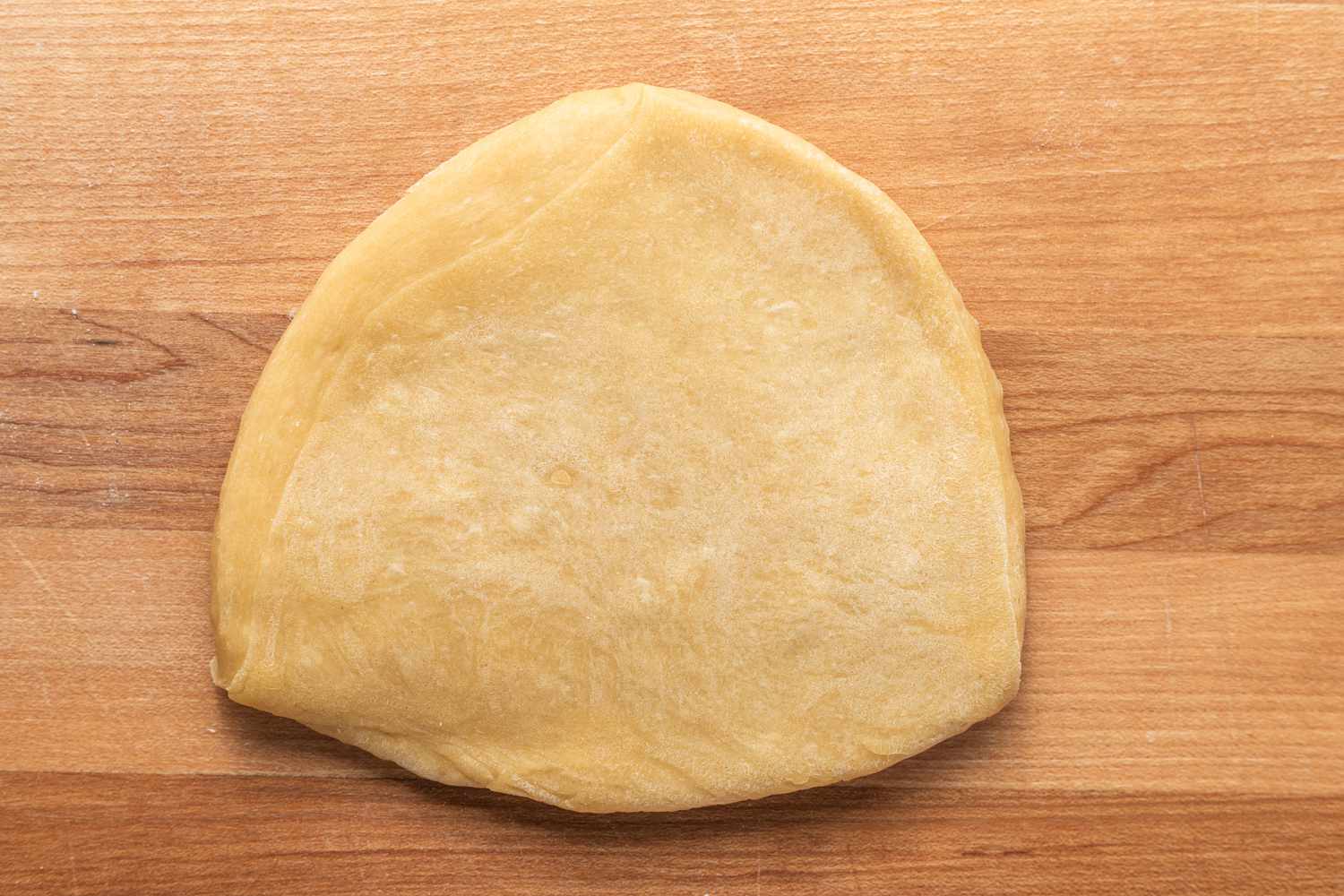 Tagliatelle Dough Flattened on the Counter