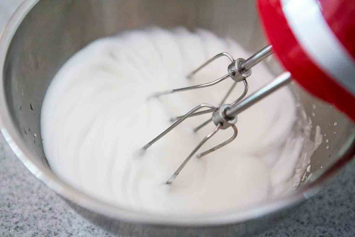 beat egg whites until fluffy for buckwheat waffles