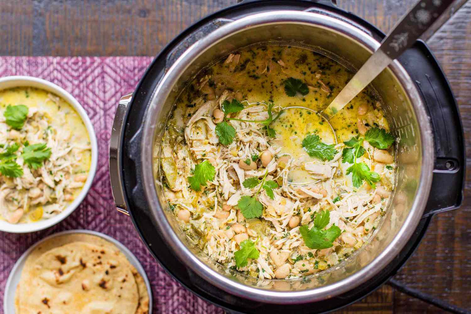 Creamy White Chicken Chili serve the chili