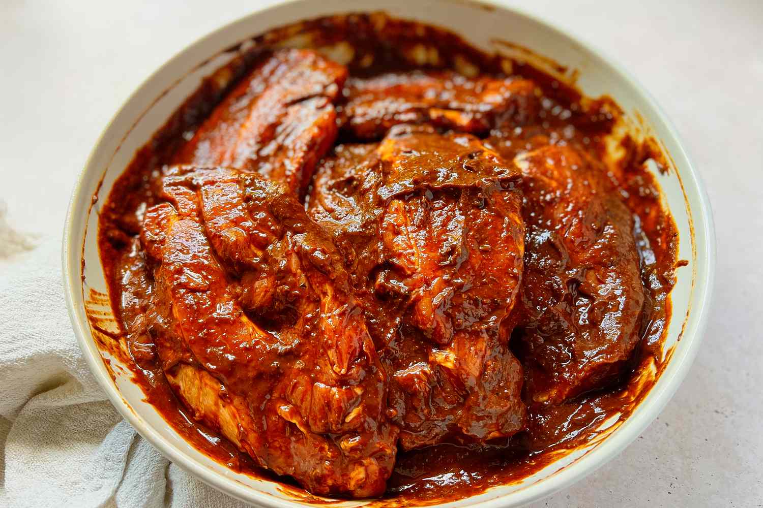 Tacos al Pastor Meat Marinating