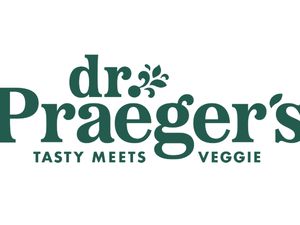 Dr. Praeger's logo with the slogan 'Tasty Meets Veggie' displayed underneath