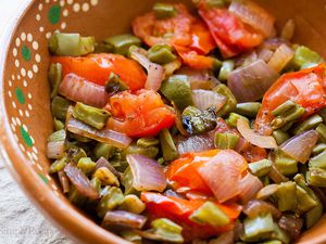 Nopalitos with Tomatoes and Onions