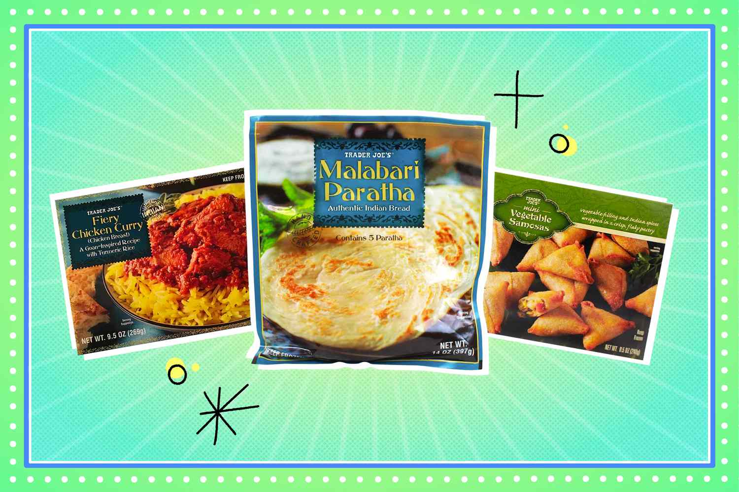 Frozen Indian foods from Trader Joe's