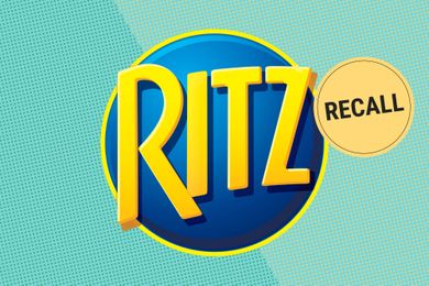Ritz logo with a recall notice in a yellow circle overlay