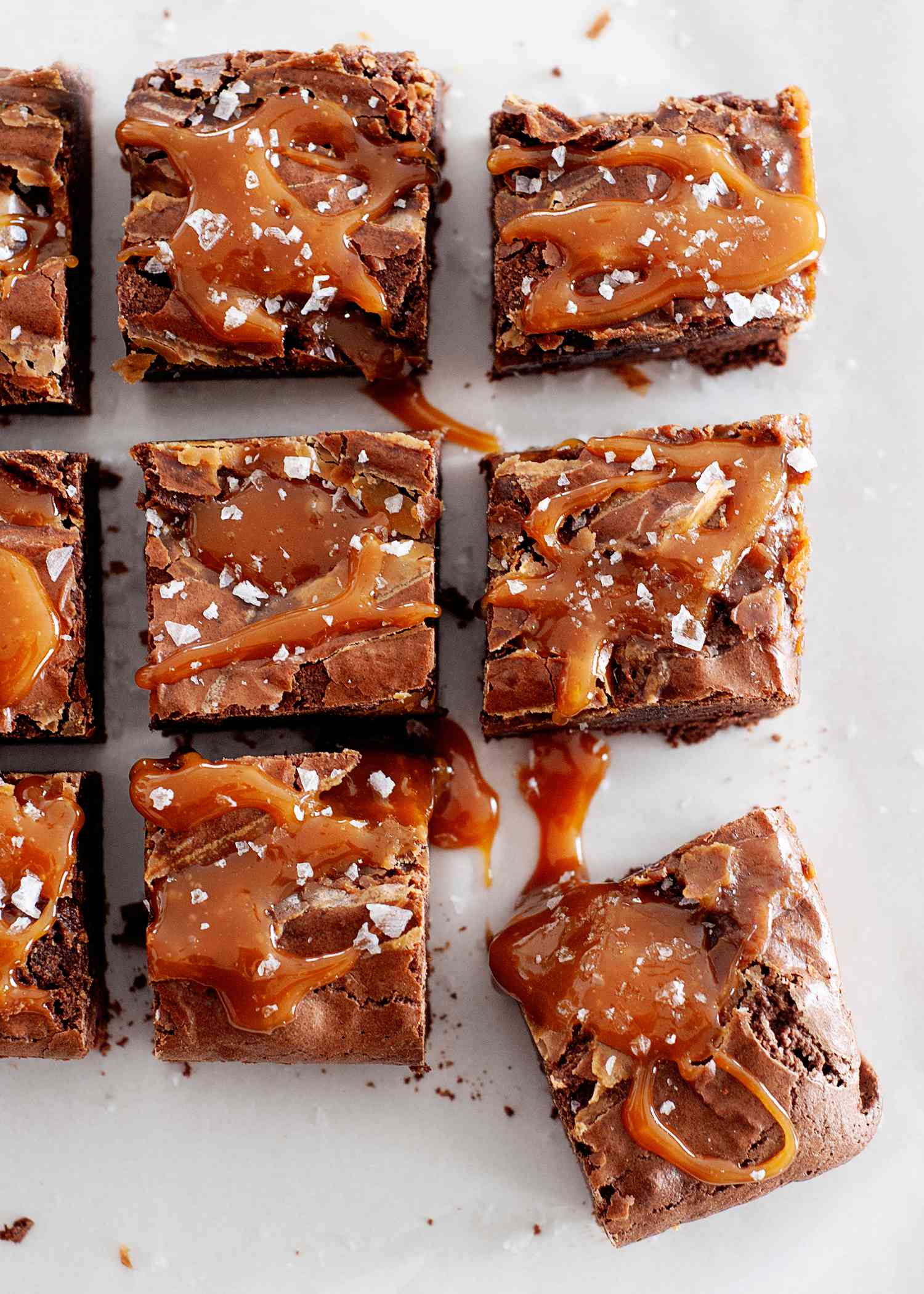 Fudgy Caramel Swirl Brownies 