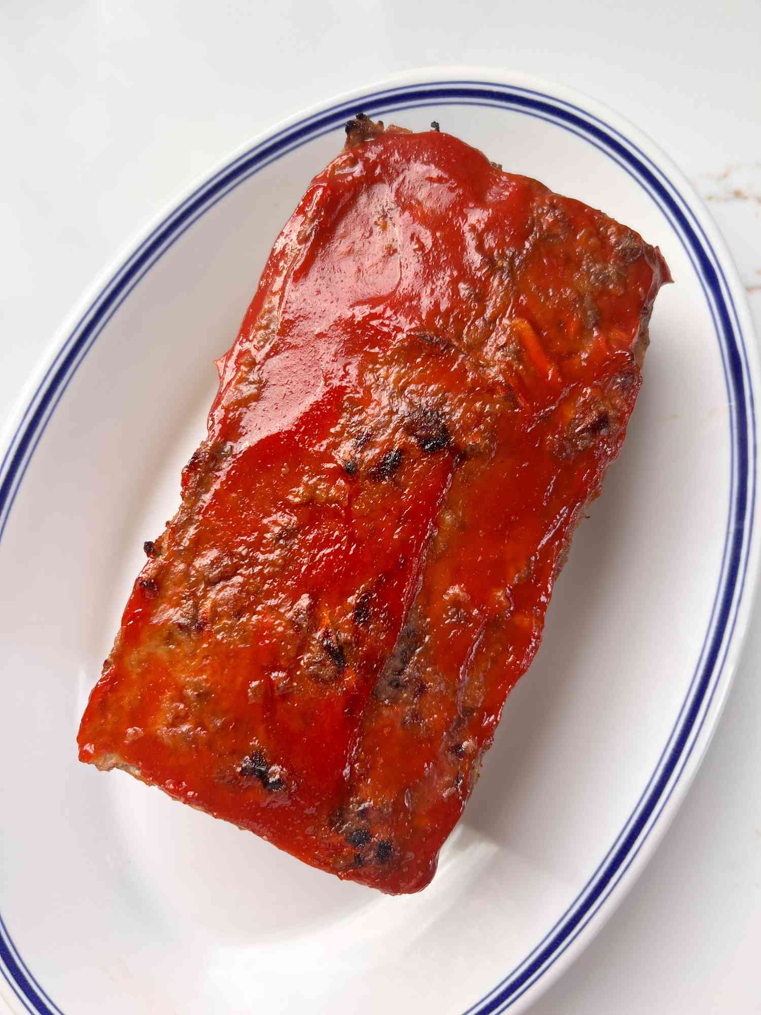 Meatloaf on a platter