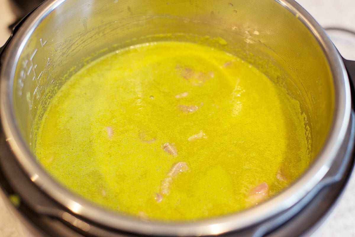 Easy Pork Posole add the pork