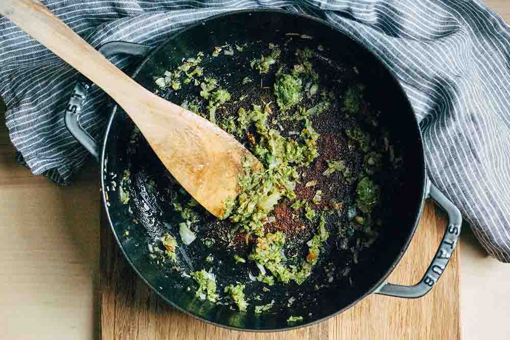 Preparing Thai Green Curry