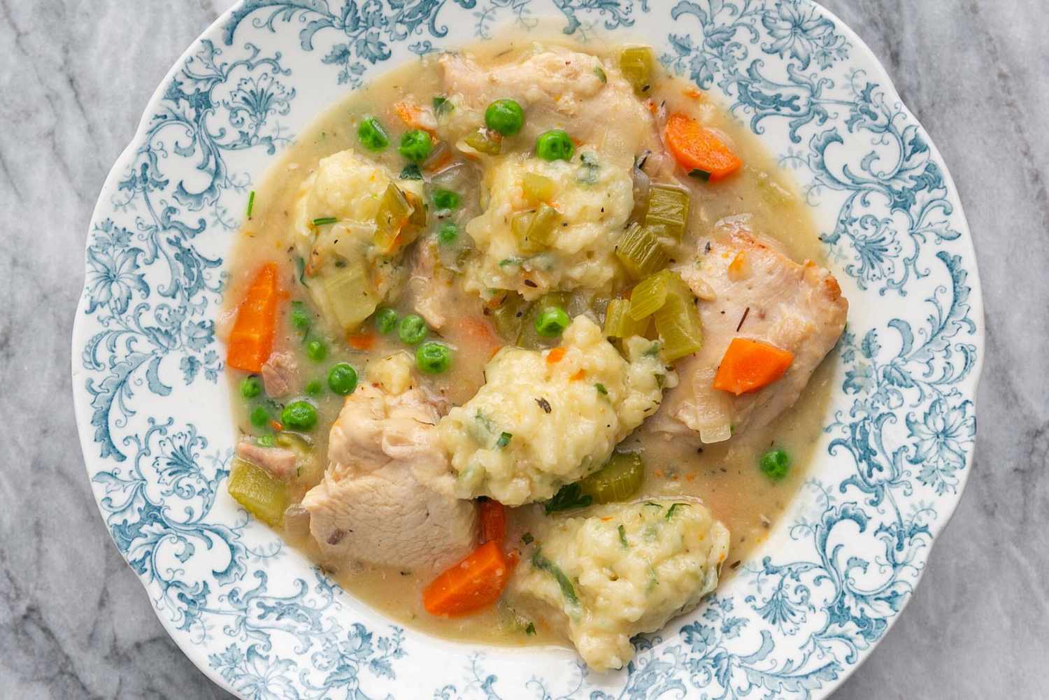 Bowl of Chicken and Dumplings