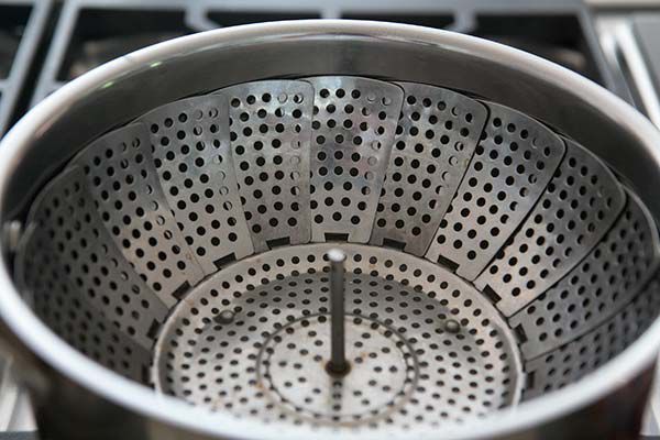 Using a Steamer Basket for Hard Boiling Eggs