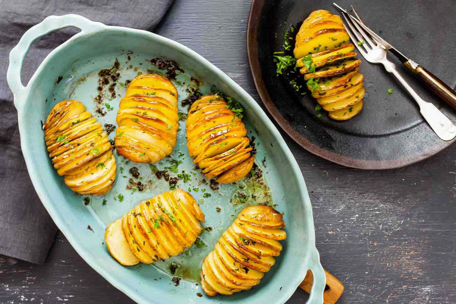 Crispy Hasselback Potatoes
